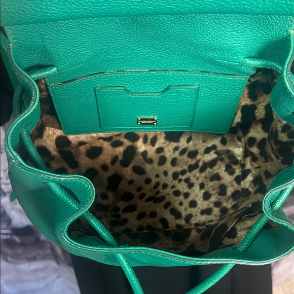 Dolce & Gabbana Sicily Leather Backpack in Rare Green, good used condition - Picture 16 of 16